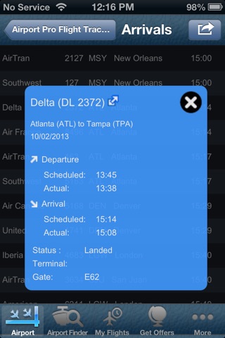 Tampa Airport + Flight Tracker screenshot 2
