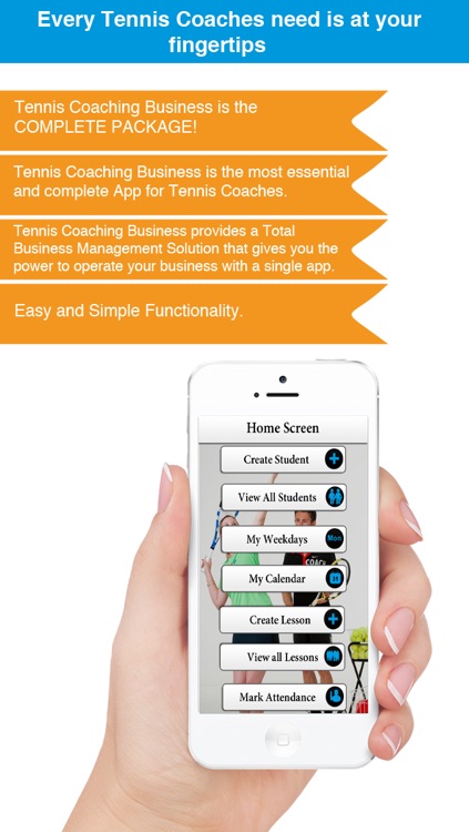 Tennis Coaching Business - Business Management Solution
