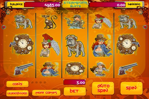 SteamPunk'd Casino Slot screenshot 2