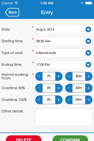 Timesheets+ screenshot 3