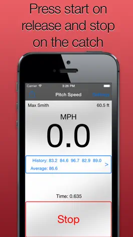 Game screenshot Pitch Speed for Baseball and Softball - Track How Fast like Radar Gun hack