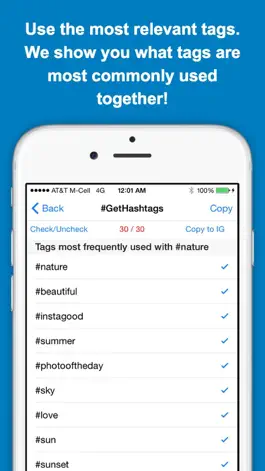 Game screenshot GetHashtags Free - Copy & Paste Most Popular Hashtags for Instagram hack