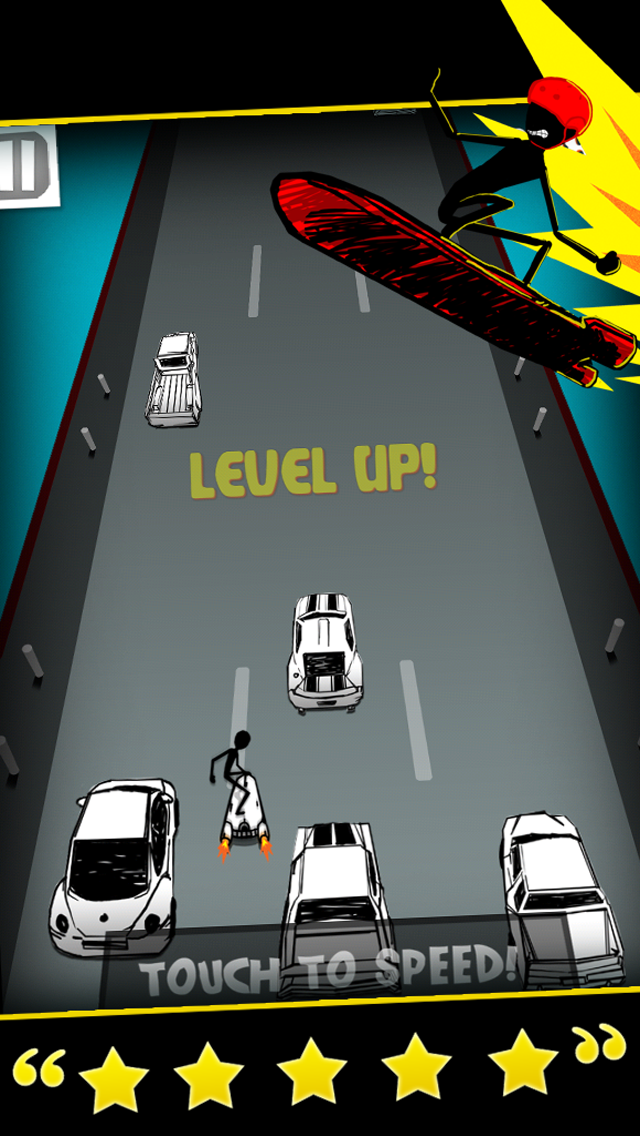 Screenshot #2 pour Planche à roulettes volant plaisir - course gratuite Jeu - les meilleurs jeux pour iPhone et iPad Applications