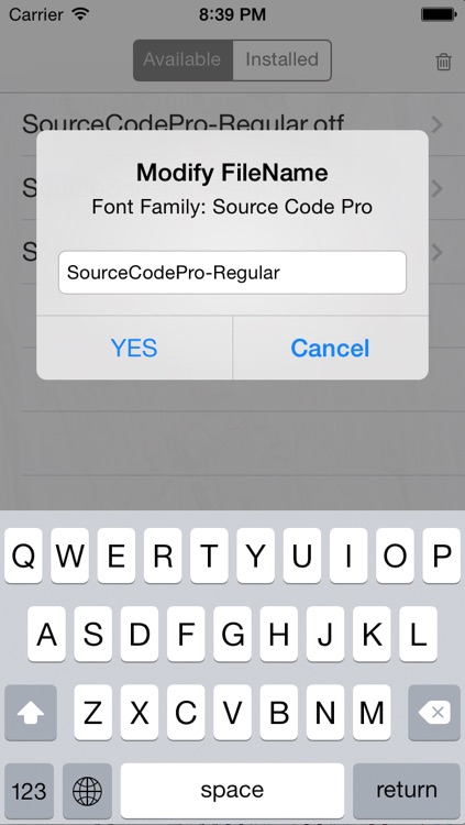 aoFont - Install font as you wish screenshot-4