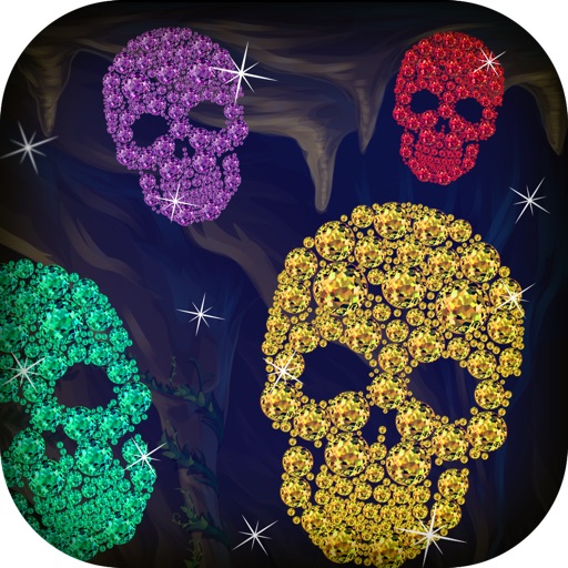 A Jewels and Skulls Mania Match 3 Free Puzzle Games for Kids