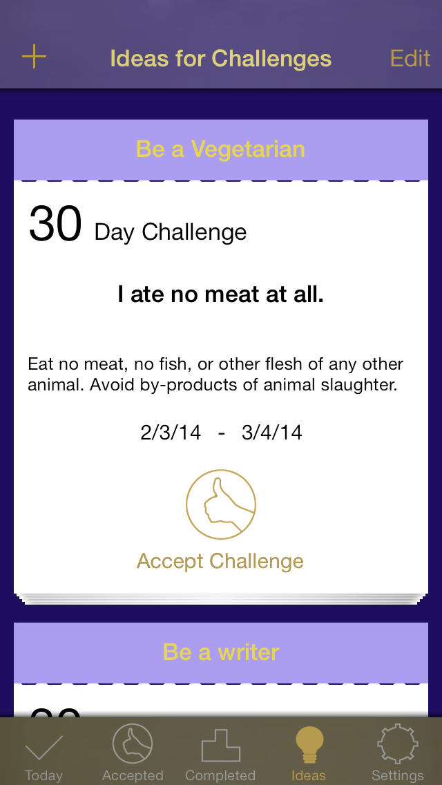 Screenshot #2 pour nDay Challenges - change Your Life for n Days