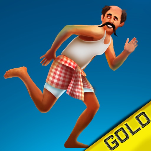 Indian man run - The dangerous coconuts trees jumping quest - Gold Edition icon