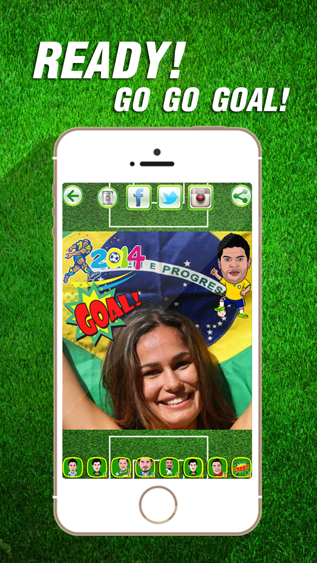 Cheer World Football Soccer Booth Sticker - 2014 Brazil Edition Awesome Stickiness Camera Screenshot 2 - AppWisp.com Cheer World Football Soccer Booth Sticker - 2014 Brazil Edition Awesome Stickiness Camera Screenshot 2 - AppWisp.com