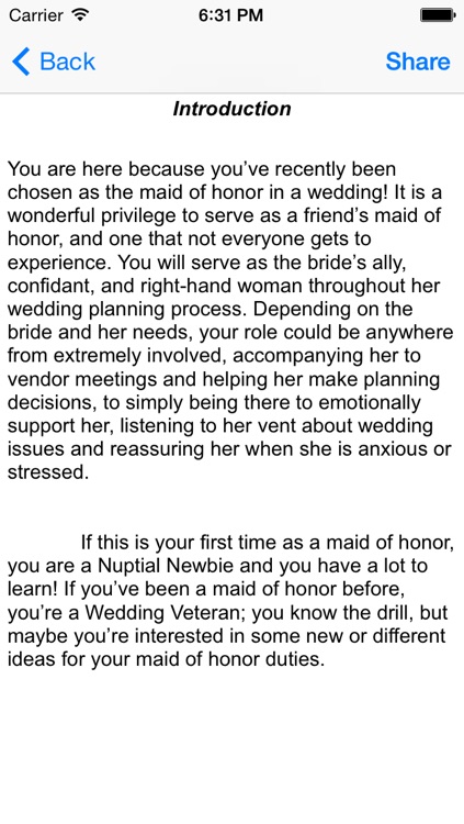 Maid of Honor Pro Guide
