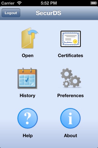 SecurDS for iPhone screenshot 2