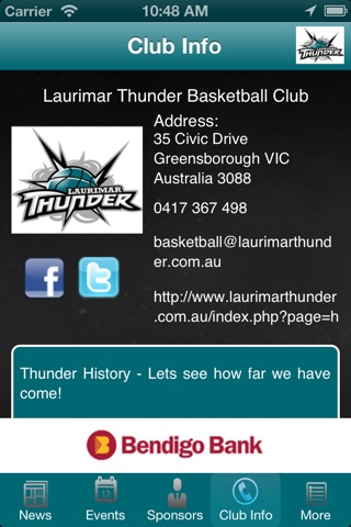 Laurimar Thunder Basketball Club screenshot 4