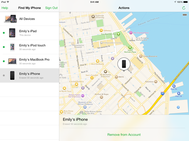 ‎Mein iPhone suchen Screenshot