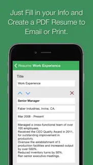 smart resume pro iphone screenshot 4
