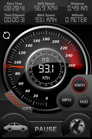 Speedo社のGPSのスピードトラッカー、車のスピードメーター、サイクルコンピューター、トリップコンピュータ、ルートトラッキング、HUDのおすすめ画像2