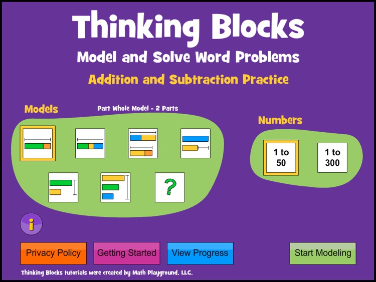 Thinking Blocks Addition by Math Playground