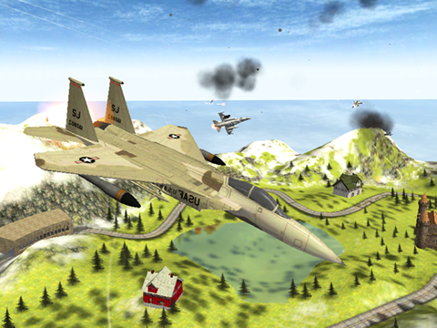 3D Fighter Jet Hurricane - Air Plane Combat Stormのおすすめ画像1