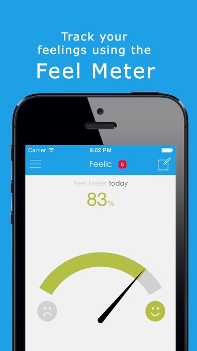 Feelic - Mood Tracker, Share, Text & Chat with Friendsのおすすめ画像4