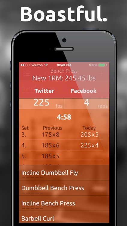Fitted Lifts - Workout log and exercise tracker for bodybuilding and weight training