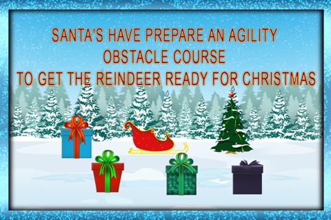 Reindeer Race and Jump agility obstacle course : Training for Christmas Day - Free screenshot 2