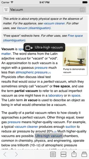 Скриншот Wikipanion Plus на iPhone 1