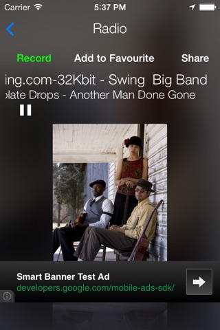 Big Band Music Radio Recorder screenshot 2