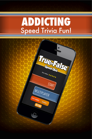 True or False Speed Quiz Free - test your trivia knowledge and reactions against family and friends screenshot 2