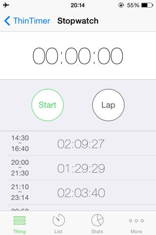 ThinTimer screenshot 3