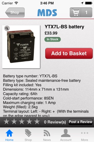 Yuasa Motorcycle Battery Finder screenshot 2