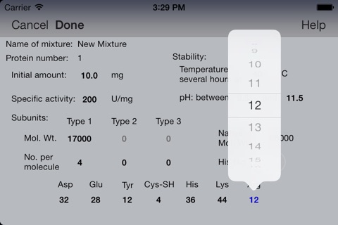 Mixture Editor for Protein Purification screenshot 4