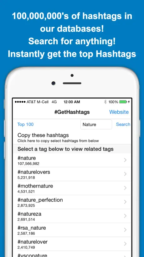 GetHashtags Free - Copy & Paste Most Popular Hashtags for Instag