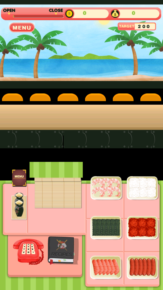 Screenshot #2 pour Sushi Deluxe Lite Jeu gratuit - les meilleurs jeux ludiques pour les enfants, garçons et filles - Cool Drôle 3D Jeux Gratuits - Addictive Apps Multijoueur Physique, App Addicting,   jeu de gestion du temps