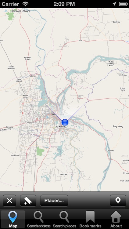 Map Phnom Penh, Cambodia: City Navigator Maps