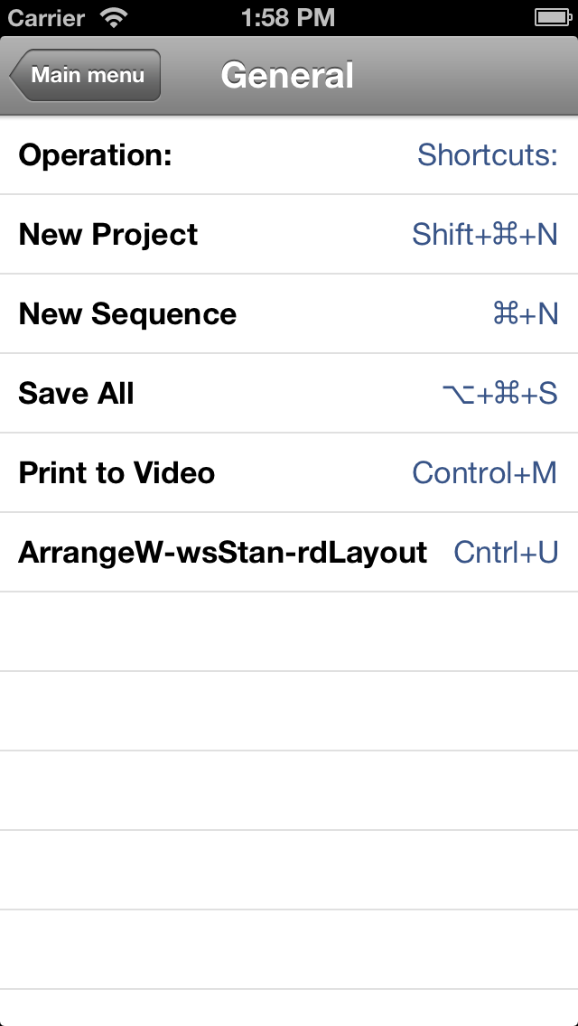 How to cancel & delete Shortcuts for Final Cut from iphone & ipad 4