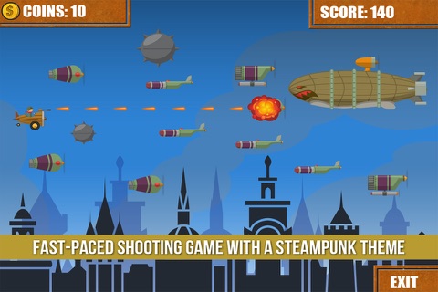 SteamPunk Fighters - A Side Scrolling Fast Shooting Game screenshot 3