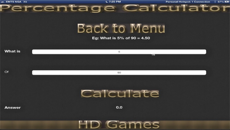 Percentage Calculator 3 in one