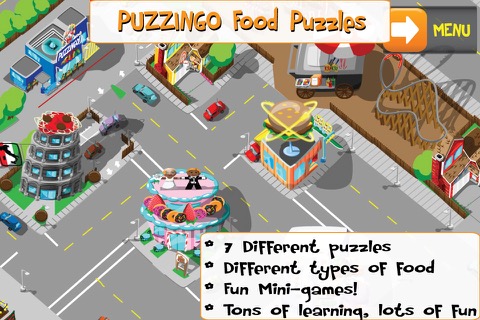 PUZZINGO Food Puzzles Gameのおすすめ画像1