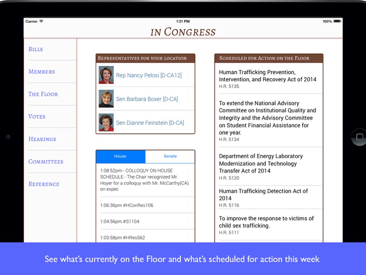 In Congress - US Congress Dashboard screenshot-4