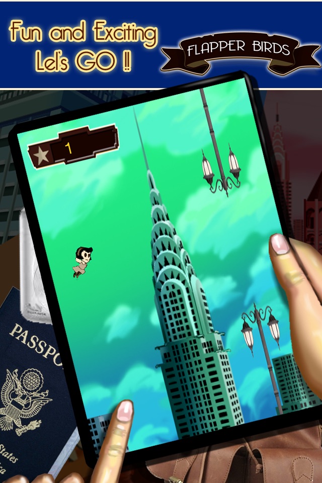 Flapper Birds - The 1920's High Flying Action Adventure, Fall and Rescue Game screenshot 3