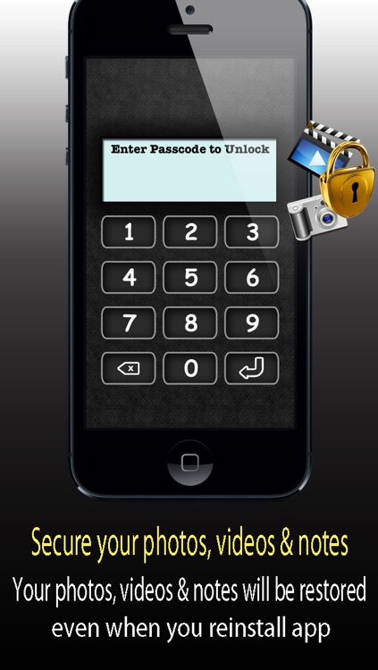 Data Privacy Manager Pro ™ security suit to lock my private secret photos , pictures , videos and notes screenshot-3
