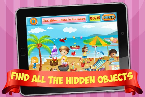 Find Hidden Objects - Spot secret objects, finder puzzle game for kids screenshot 2