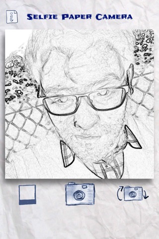 Selfie Paper Camera - Your selfies pictures in sketch modeのおすすめ画像1