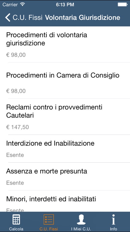 C.U. - Contributo Unificato