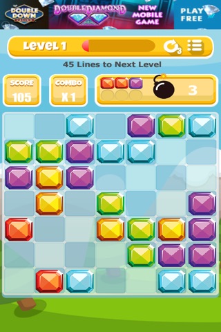 A Gem Mine: Jewel Match Line Puzzle - FREE Edition screenshot 2