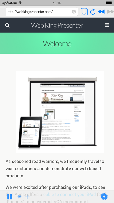 Screenshot #1 pour Web Roi Présentateur Gratuit