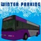 Bus winter parking - 3D game