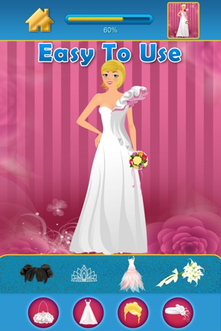 My Dream Wedding Fashion Draw and Copy Dress up Game - Princess Bride Edition - Free App screenshot 4