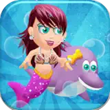 Little Mermaid Reef : The World of Pretty Dolphins & Underwater Treasure - 앱 아이콘