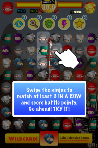 Tiny Ninja War Fighter Match screenshot 4