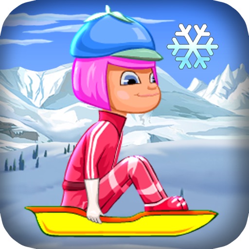 Girl Power Snow Slide - Beat the boys on the Mountain! iOS App