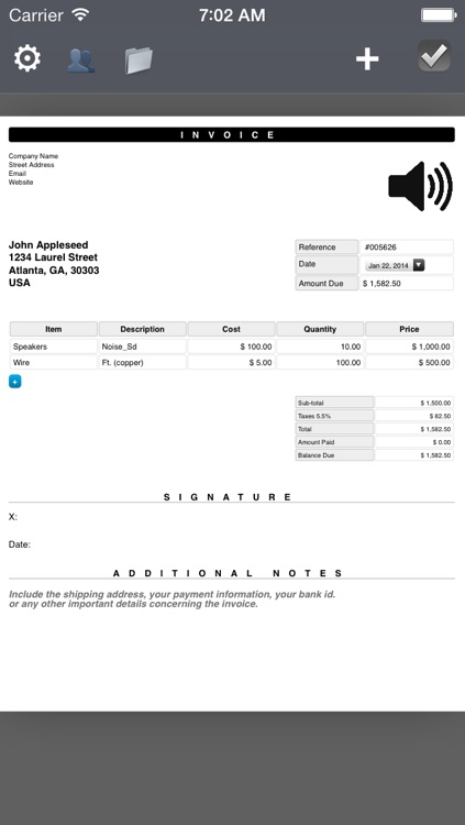 PDF Invoice Generator : Quick and Easy invoicing template app for the mobile freelancers